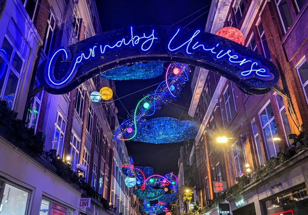 Carnaby Street Christmas Lights in London