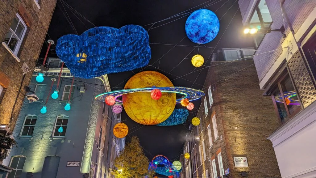 Carnaby Street Landscape Christmas Lights 2023