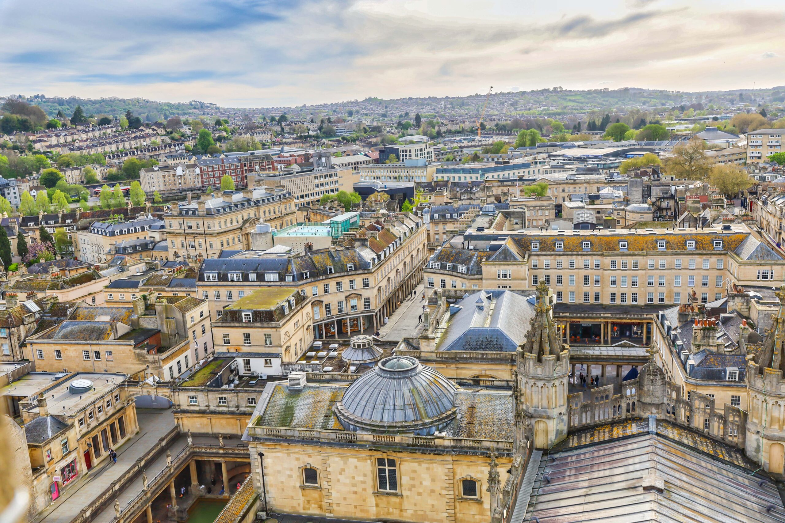 Bath City View from the Bath Abbey Tower